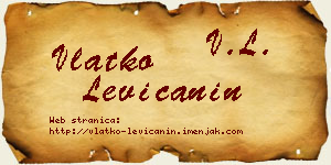 Vlatko Levičanin vizit kartica